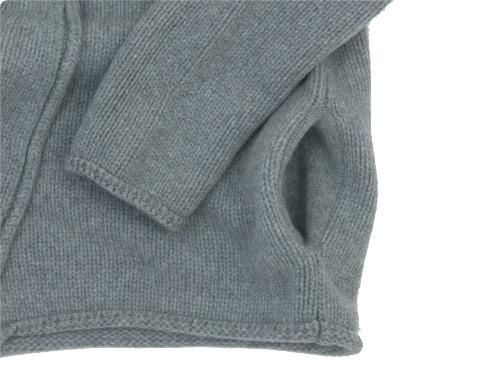 Atelier d'antan Degasʥɥ Wool Cashmere Knit Cardigan GRAY
