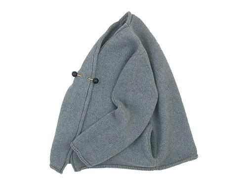 Atelier d'antan Degasʥɥ Wool Cashmere Knit Cardigan GRAY