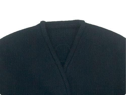 Atelier d'antan Degasʥɥ Wool Cashmere Knit Cardigan BLACK