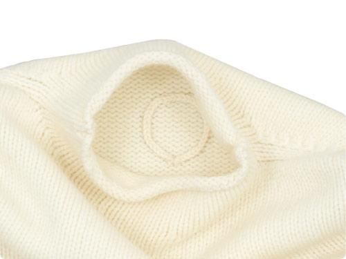 Atelier d'antan Kubinʥӥ Wool Cashmere Turtle Knit WHITE