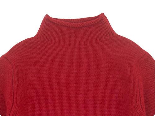 Atelier d'antan Kubinʥӥ Wool Cashmere Turtle Knit RED