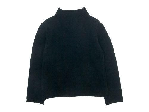 Atelier d'antan Kubinʥӥ Wool Cashmere Turtle Knit BLACK