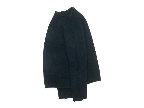 Atelier d'antan Kubinʥӥ Wool Cashmere Turtle Knit BLACK