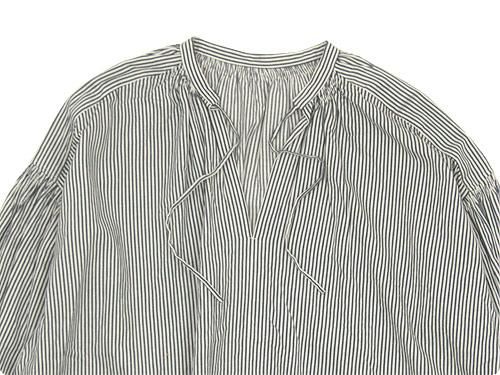 ordinary fits FLORIST BLOUSE NAVY STRIPE