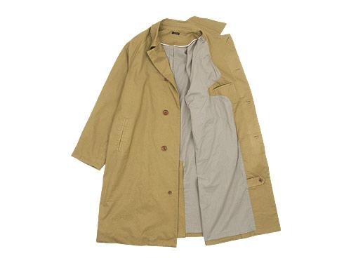 maillot mature cotton over coat KHAKI BEIGE