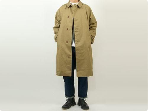 maillot mature cotton over coat OLIVE