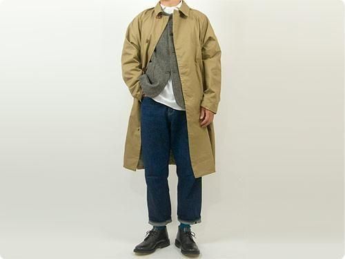 maillot mature cotton over coat OLIVE