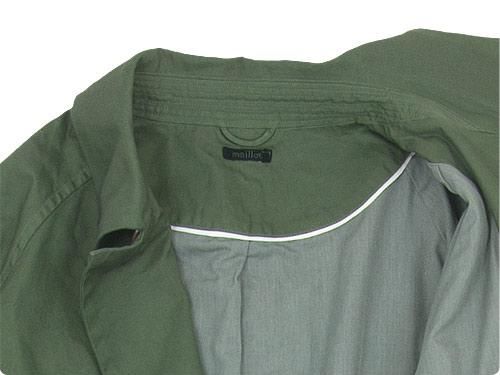 maillot mature cotton over coat OLIVE