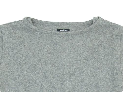 maillot mature wool weekend Tee LIGHT GRAY