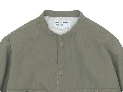 ENDS and MEANS Puff Shirts Jacket LIGHT KHAKI