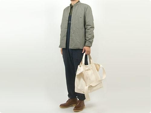 だだだENDS and MEANS グランパジャケット　サイズM 美品 ENDS and MEANS Puff Shirts Jacket LIGHT KHAKI ENDS and MEANS