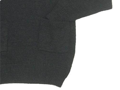 ENDS and MEANS Grandpa Knit BROWN CHARCOAL