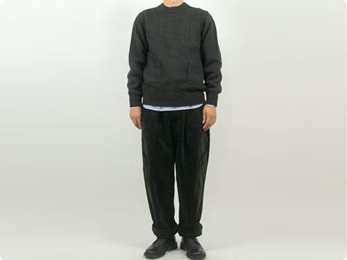 ENDS and MEANS Grandpa Knit BROWN CHARCOAL