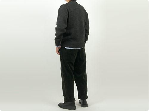 ENDS and MEANS Grandpa Knit BROWN CHARCOAL