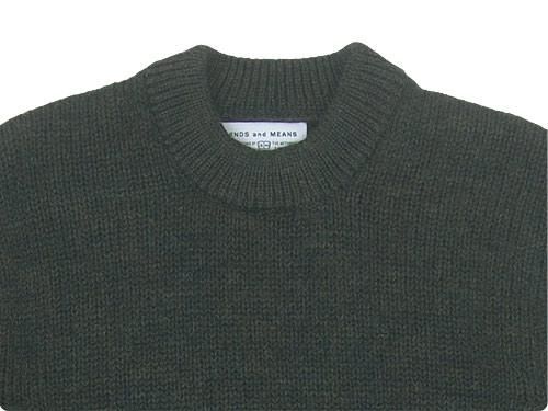 ENDS and MEANS Grandpa Knit MIX GREEN