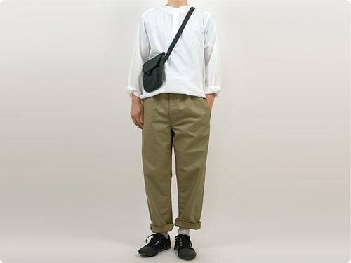 TATAMIZE NO COLLAR SHIRTS WHITE