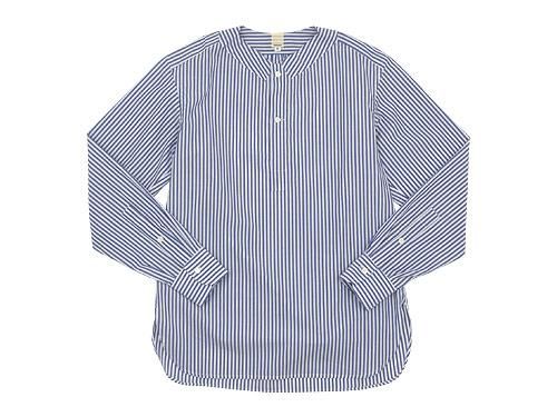 ⚪︎  ノーカラーストライプシャツ TATAMIZE NO COLLAR SHIRTS STRIPE TATAMIZE通販・取扱い rusk