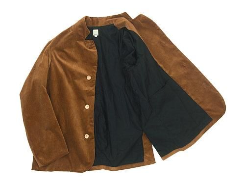 TATAMIZE STAND COLLAR JACKET BROWN