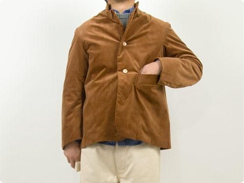 TATAMIZE STAND COLLAR JACKET BROWN
