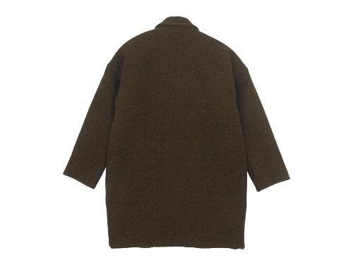 homspun(ホームスパン) ウールメルトン シングルショートコート