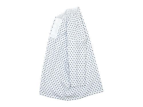 TOUJOURS Big Henley Neck Shirt WHITE BACK KM29BS01