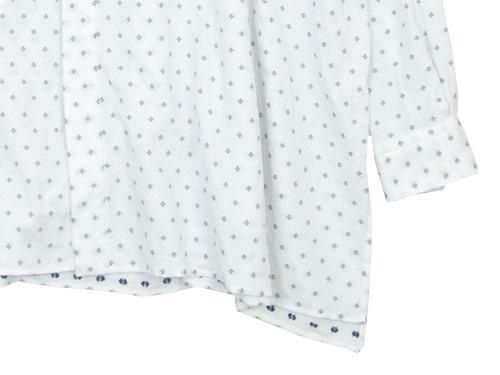 TOUJOURS Back Gathered Bosom Shirt WHITE FACE KM29BS02