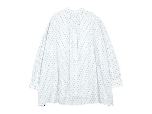 TOUJOURS Back Gathered Bosom Shirt WHITE FACE KM29BS02