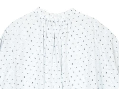 TOUJOURS Back Gathered Bosom Shirt WHITE FACE KM29BS02