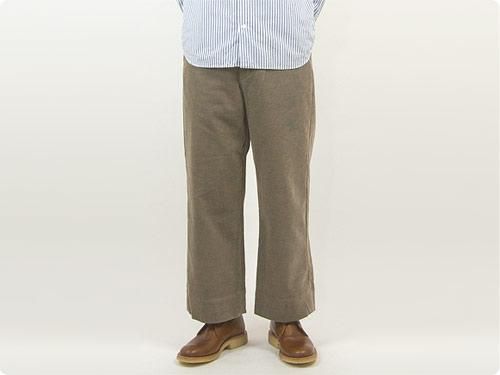 TOUJOURS Wide Cuff Sack Trousers HEATHER MOCHA KM29JP02