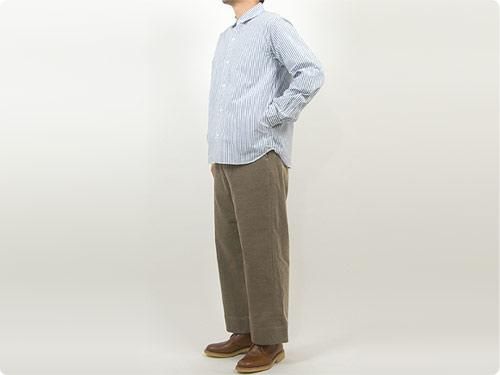 TOUJOURS Wide Cuff Sack Trousers HEATHER MOCHA KM29JP02