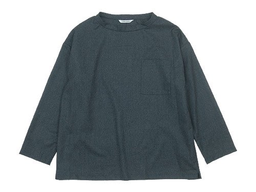 TOUJOURS Long Sleeve Big Pocket T-shirt DARK GRAY VM29MS01