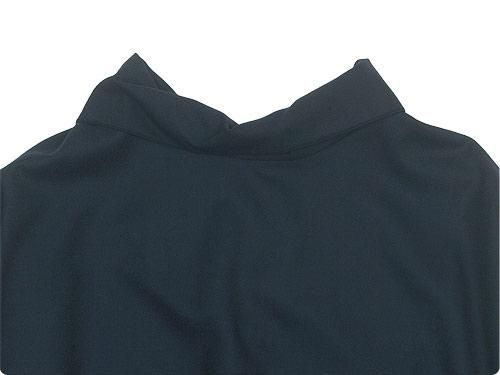 TOUJOURS High Neck Big Shirt NAVY KM29QS05