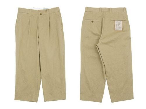 YAECA（ヤエカ）タックキュロットパンツ YAECA (ヤエカ) WRITE CULOTTES COTTON LINEN / ライト