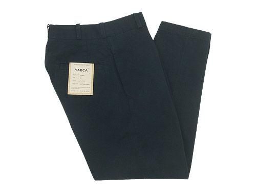 YAECA チノパン ワイドテーパード NAVY 〔レディース〕 【68653