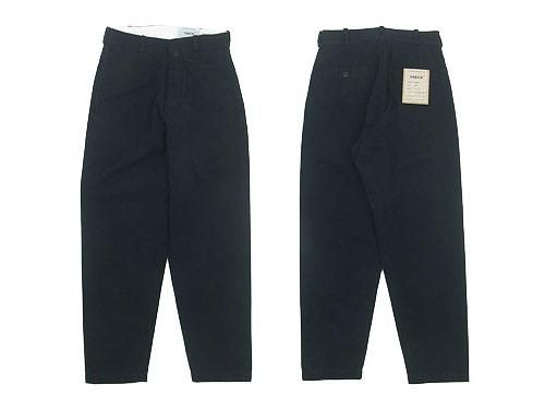 YAECA チノパン ワイドテーパード NAVY 〔レディース〕 【68653