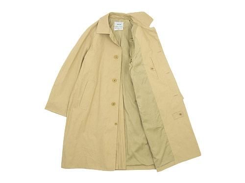 YAECA ステンカラーコート スタンダード KHAKI 〔メンズ