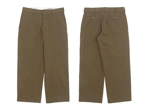 YAECA✨コットン タック パンツ セール YAECA コットンツイル タックパンツ BROWN 〔メンズ