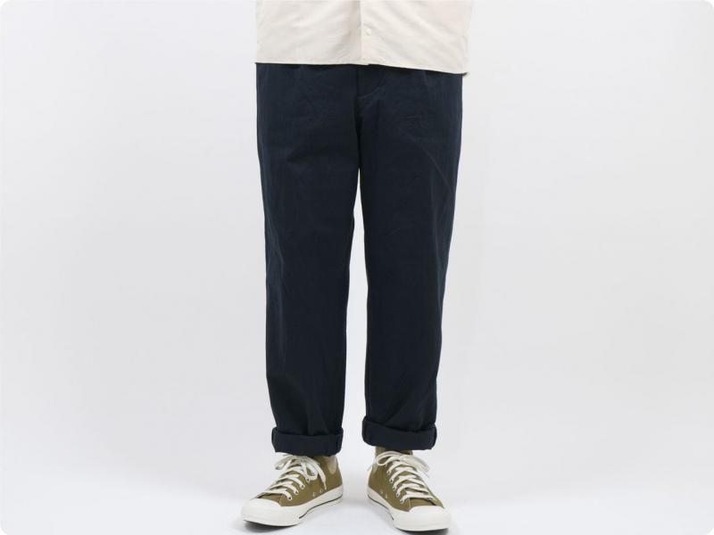 YAECA チノパン タックテーパード NAVY 〔メンズ〕 YAECA 通販・取扱い