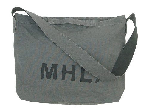 MHL. HEAVY COTTON CANVAS SHOULDER BAG 020GRAY