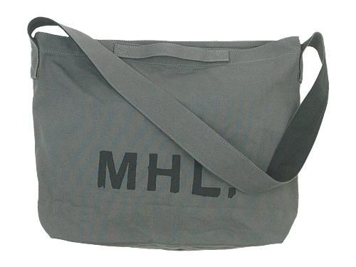 MHL キャンパスショルダーバッグ 帆布バッグ 生成 マーガレット