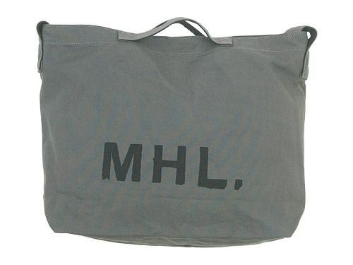 MHL. HEAVY COTTON CANVAS SHOULDER BAG 020GRAY