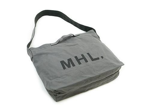 MHL. HEAVY COTTON CANVAS SHOULDER BAG 020GRAY