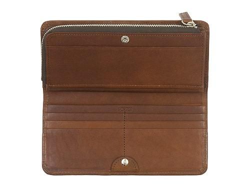 MARGARET HOWELL x PORTER OIL LEATHER LONG WALLET 050BROWN