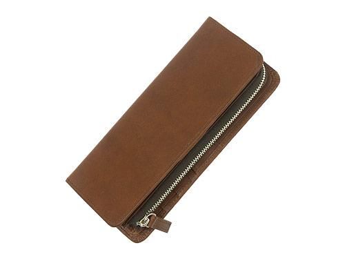 MARGARET HOWELL x PORTER OIL LEATHER LONG WALLET 050BROWN