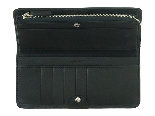 MARGARET HOWELL x PORTER OIL LEATHER LONG WALLET 010BLACK