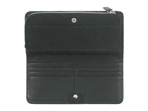 MARGARET HOWELL x PORTER OIL LEATHER LONG WALLET 010BLACK