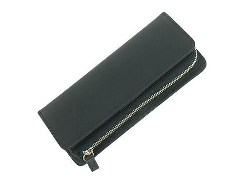 MARGARET HOWELL x PORTER OIL LEATHER LONG WALLET 010BLACK