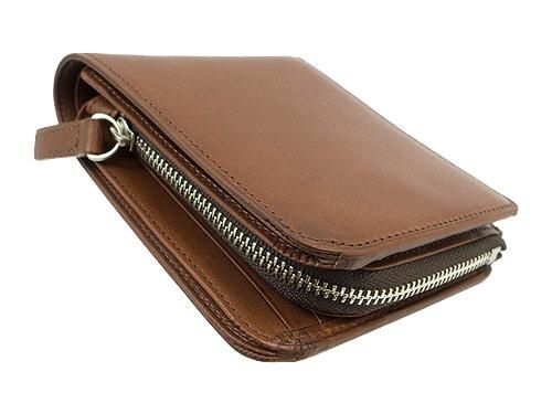 MARGARET HOWELL x PORTER OIL LEATHER FOLDED WALLET 050BROWN