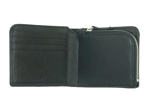 MARGARET HOWELL x PORTER OIL LEATHER FOLDED WALLET 010BLACK