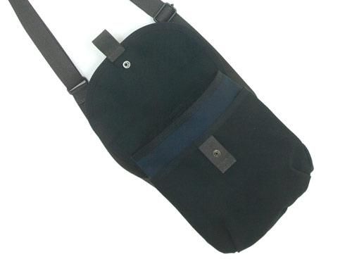 MARGARET HOWELL x PORTER PVC LIGHT COTTON CANVAS POUCH 010BLACK